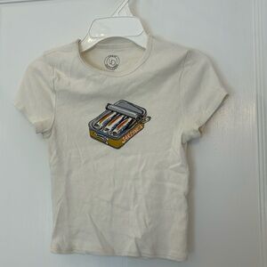 Urban Outfitters cropped sardine tee size S